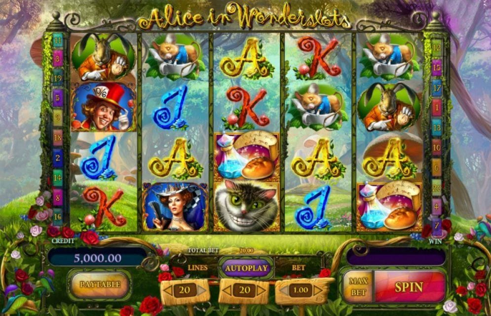 Alice in Wonderslots Alice in Wonderslots Casino Spiel
