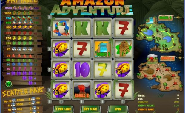 Amazon Adventure Spielautomat ohne Anmeldung