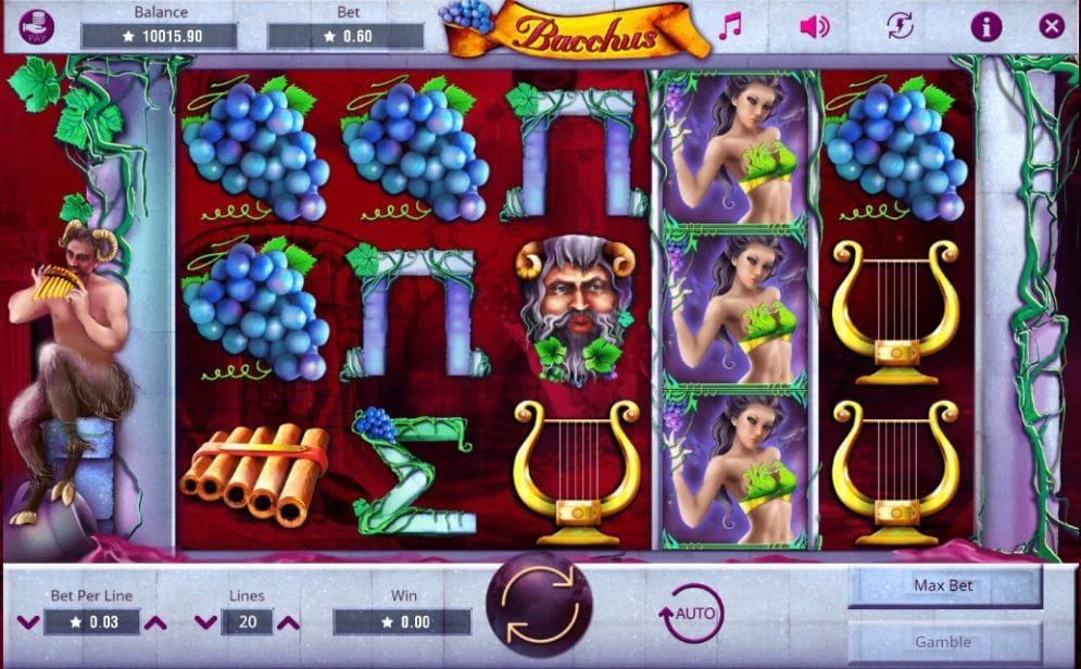 Bacchus Bacchus online Slotmaschine