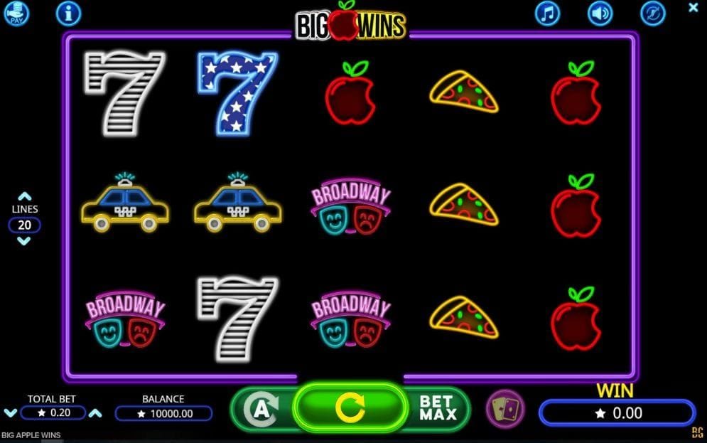 Big Apple Wins online Videoslot