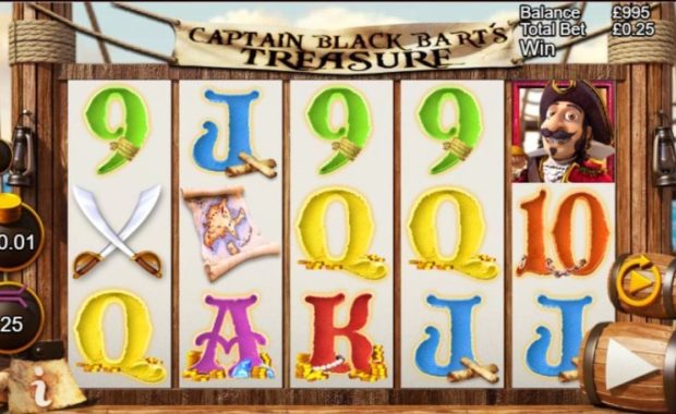 Captain Black Bart's Treasure Spielautomat kostenlos spielen