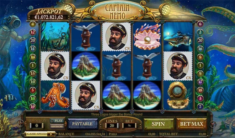 Captain Nemo online Spielautomat