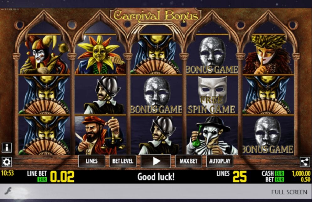 Carnival Bonus Automatenspiel