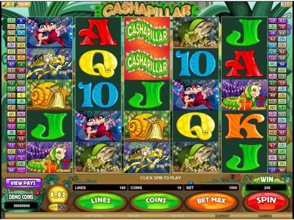 Cashapillar online Video Slot
