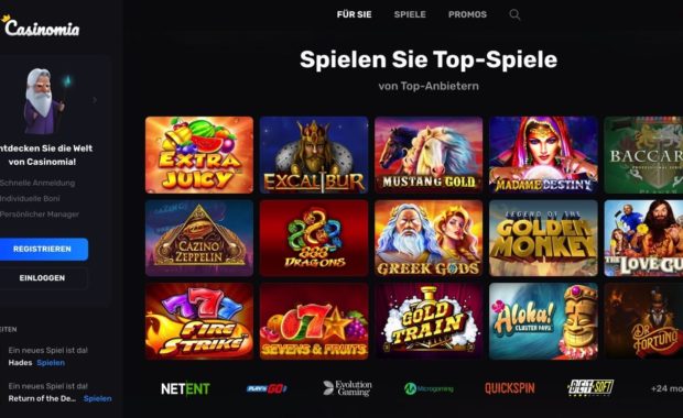 Casinomia Österreich bietet 300 Freispiele