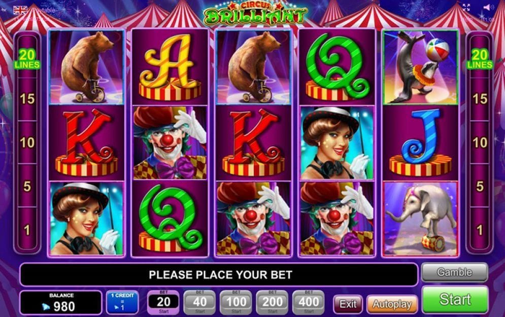 Circus Brilliant Circus Brilliant online Slotmaschine
