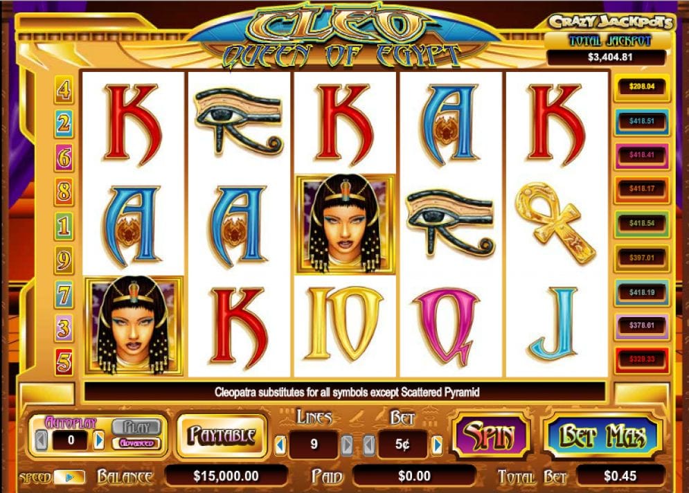 Cleo - Queen of Egypt Cleo – Queen of Egypt Automatenspiel