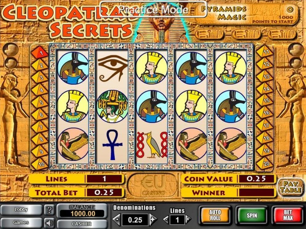 Cleopatra’s Secrets online Video Slot