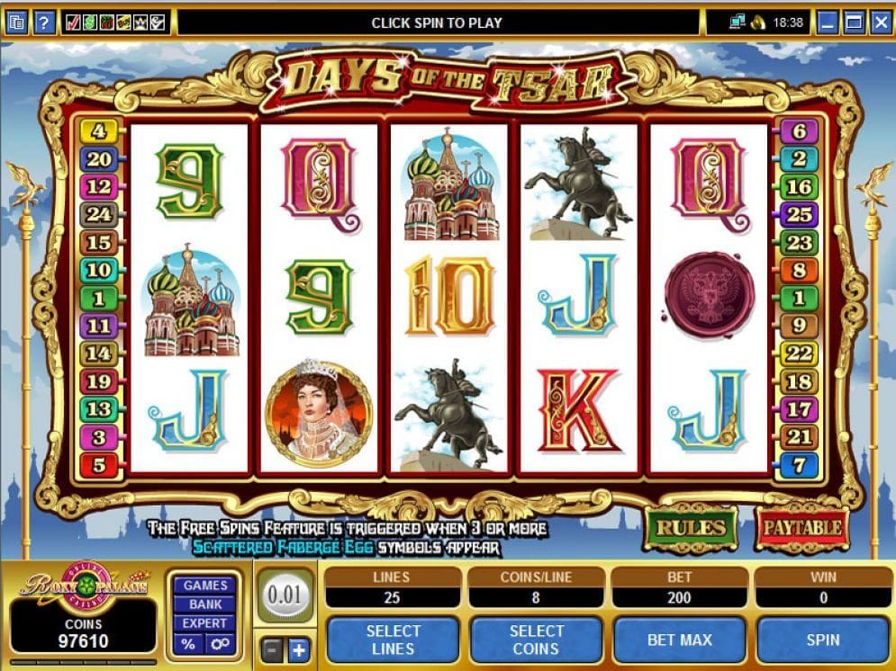 Days of the Tsar Days of the Tsar Casino Spiel