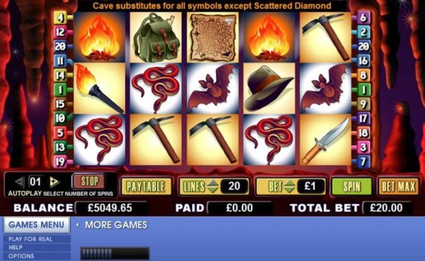 Diamond Cave Geldspielautomat kostenlos spielen