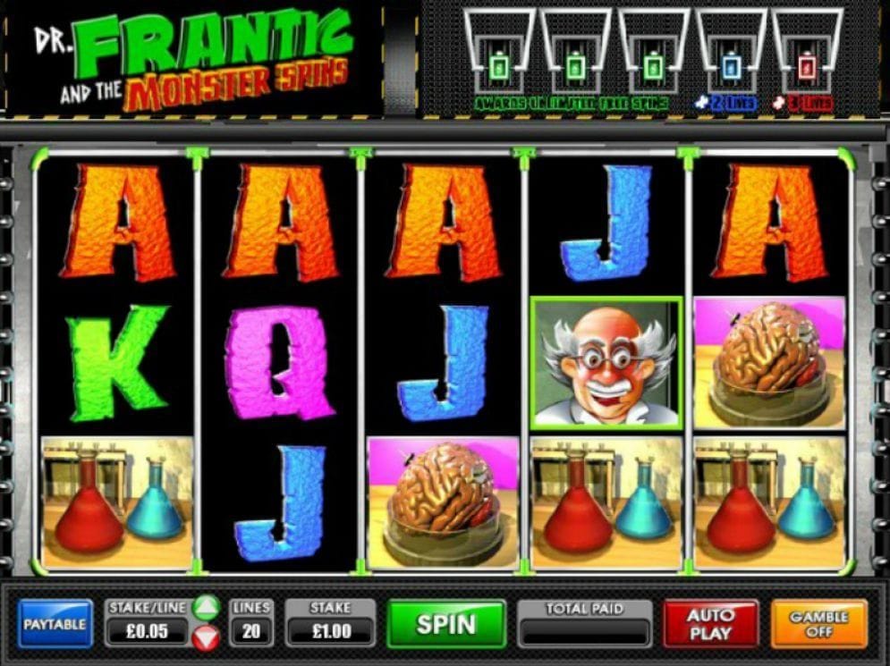Dr Frantic And The Monster Spins Dr Frantic And The Monster Spins Video Slot