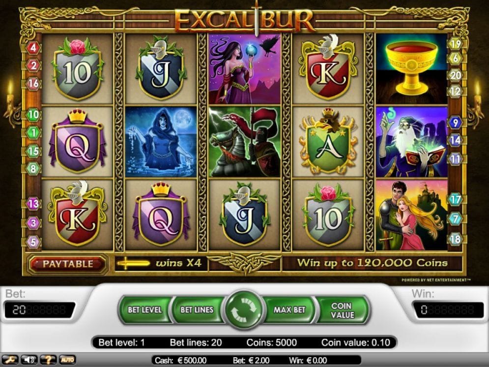 Excalibur Geldspielautomat