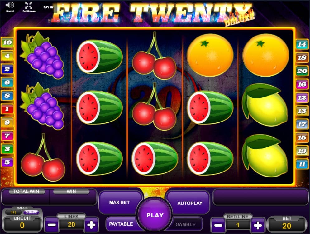 Fire Twenty Deluxe Fire Twenty Deluxe online Automatenspiel