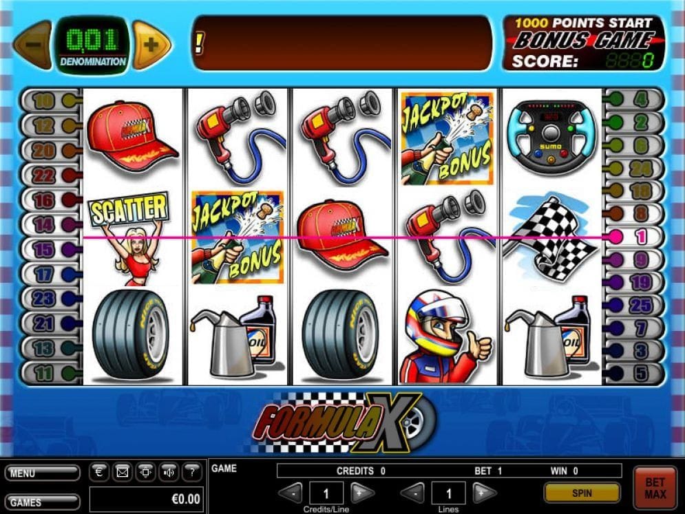 Formula X Formula X Casino Spiel