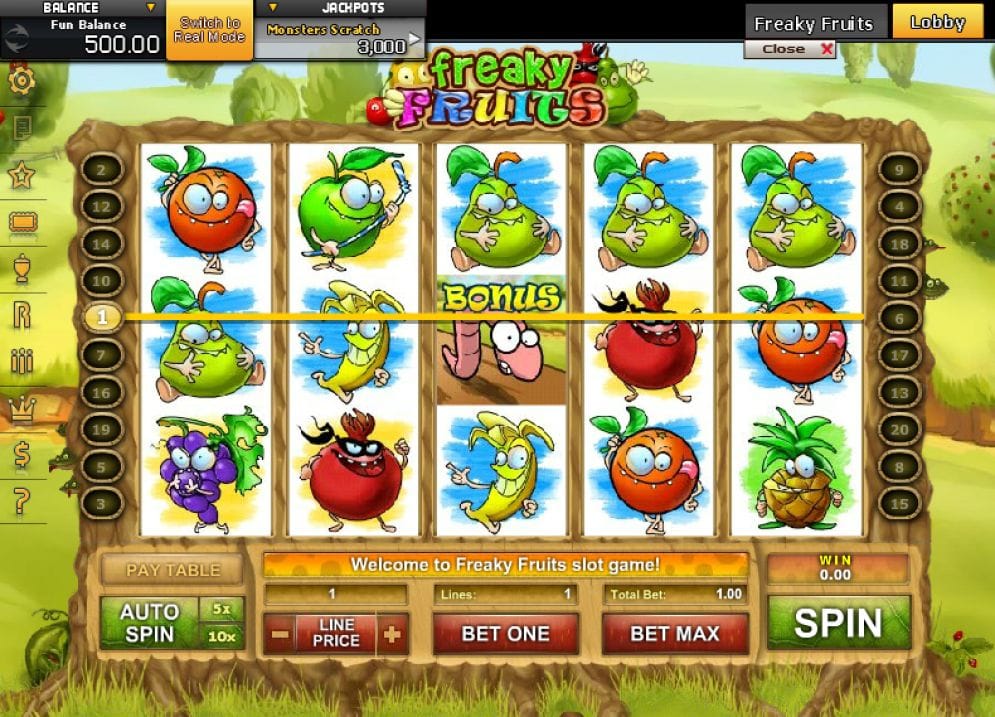 Freaky Fruits Automatenspiel