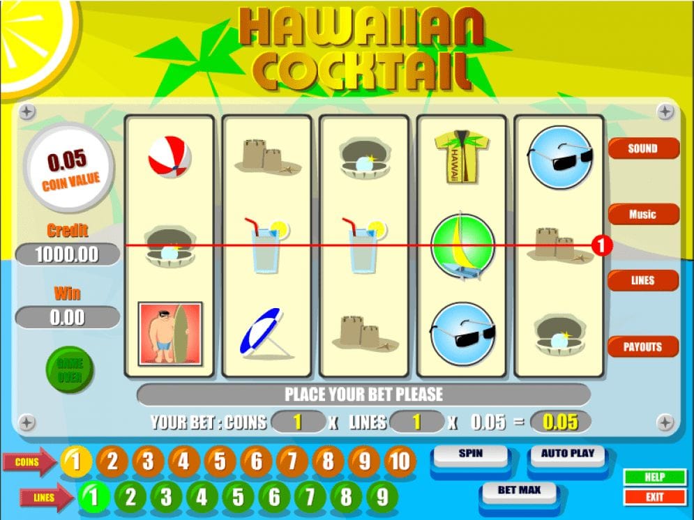 Hawaiian Cocktail Hawaiian Cocktail Geldspielautomat
