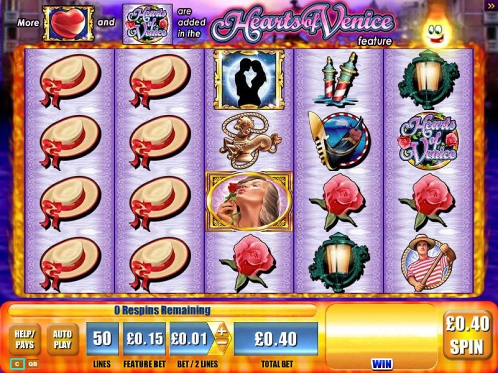 Hearts of Venice online Videoslot