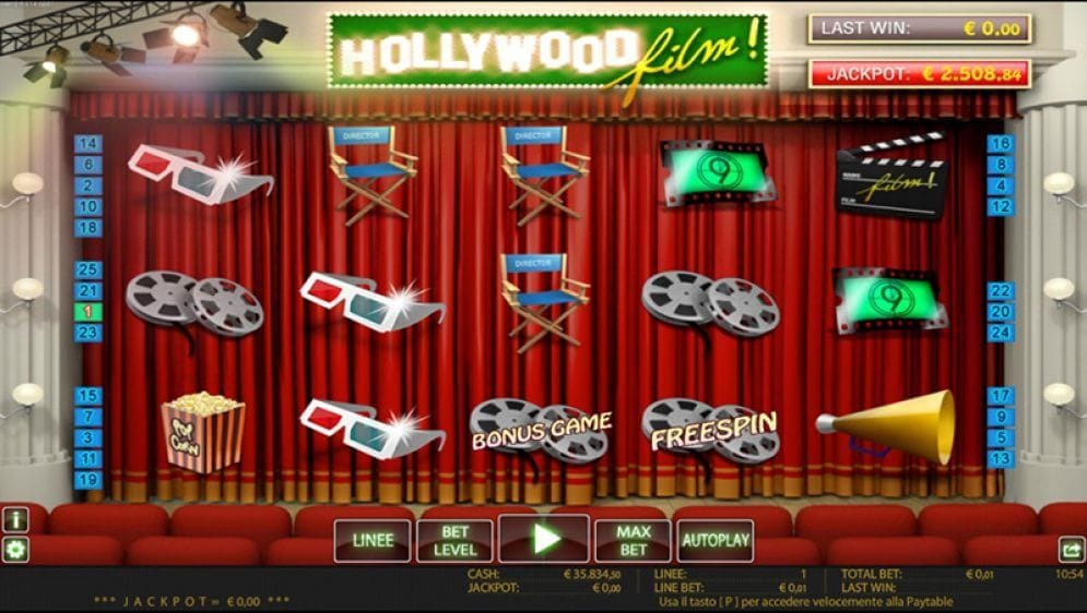Hollywood Film Hollywood Film online Slotmaschine