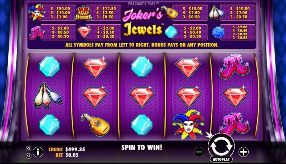 Joker’s Jewels Videoslot