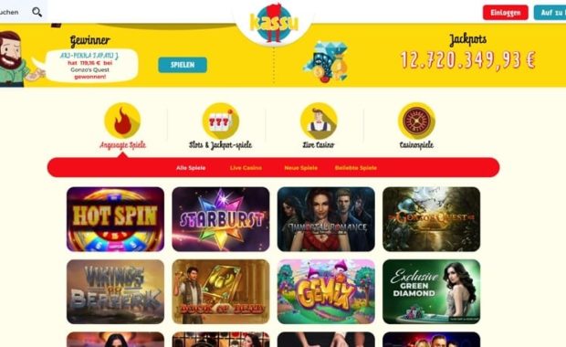 Kassu Casino mit Echtgeld spielen