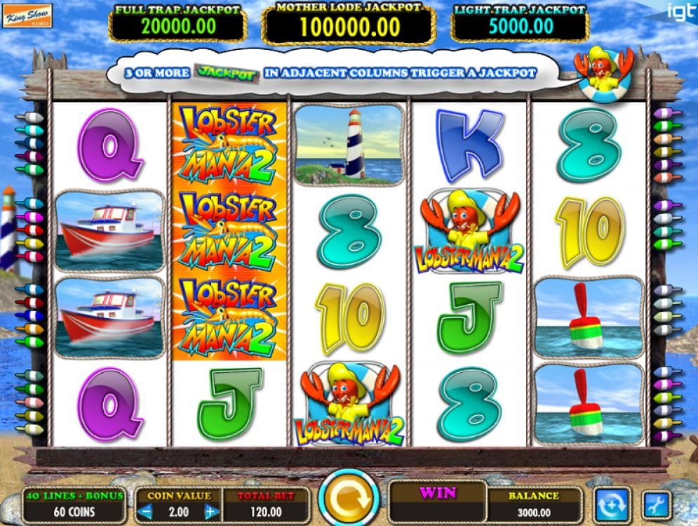 Lobstermania 2 online Slotmaschine