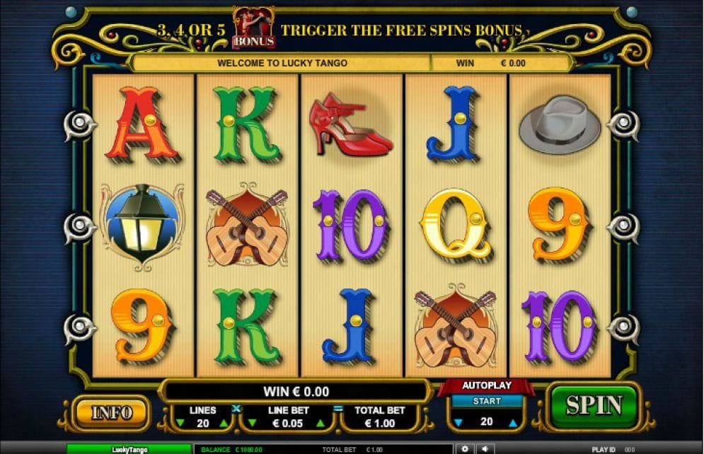 Lucky Tango online Geldspielautomat