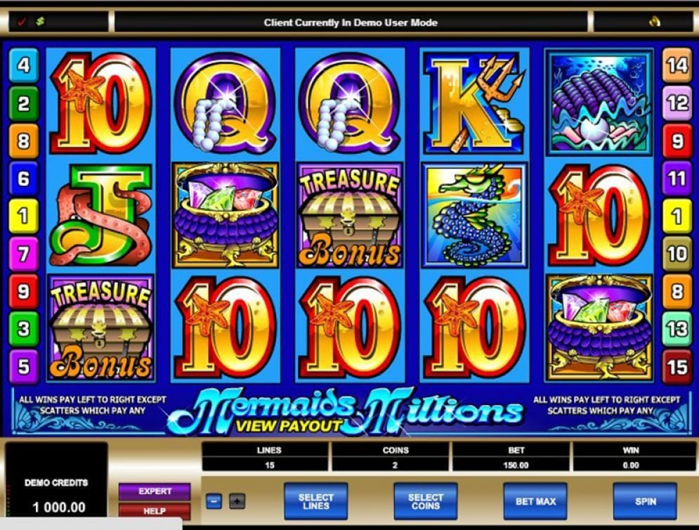 Mermaids Millions online Videoslot