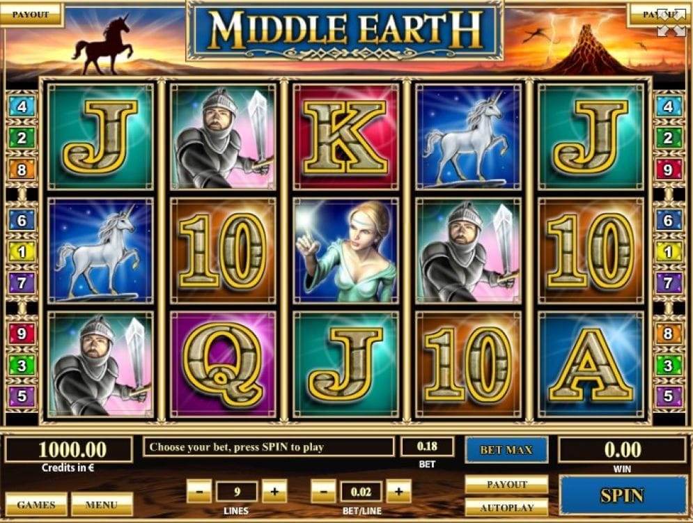 Middle Earth Spielautomat