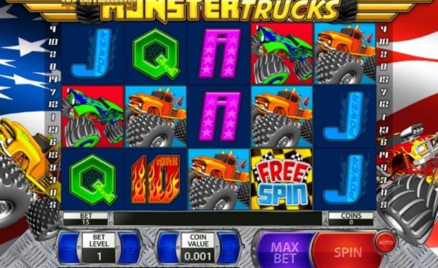Monster Trucks Slotmaschine online spielen