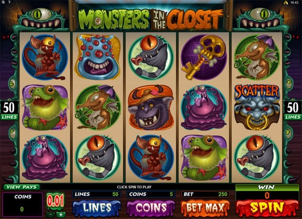 Monsters in the Closet Monsters in the Closet online Automatenspiel