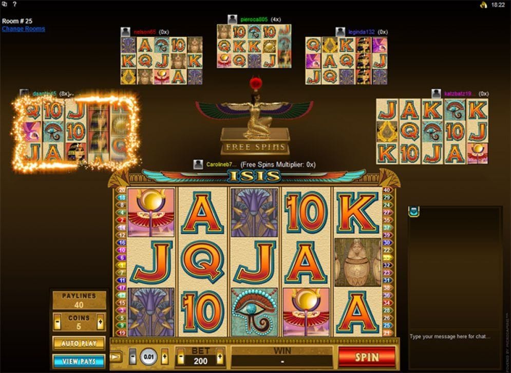 Multi Player Isis online Geldspielautomat