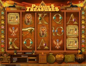 Pharaoh's Treasure Videoslot ohne Anmeldung