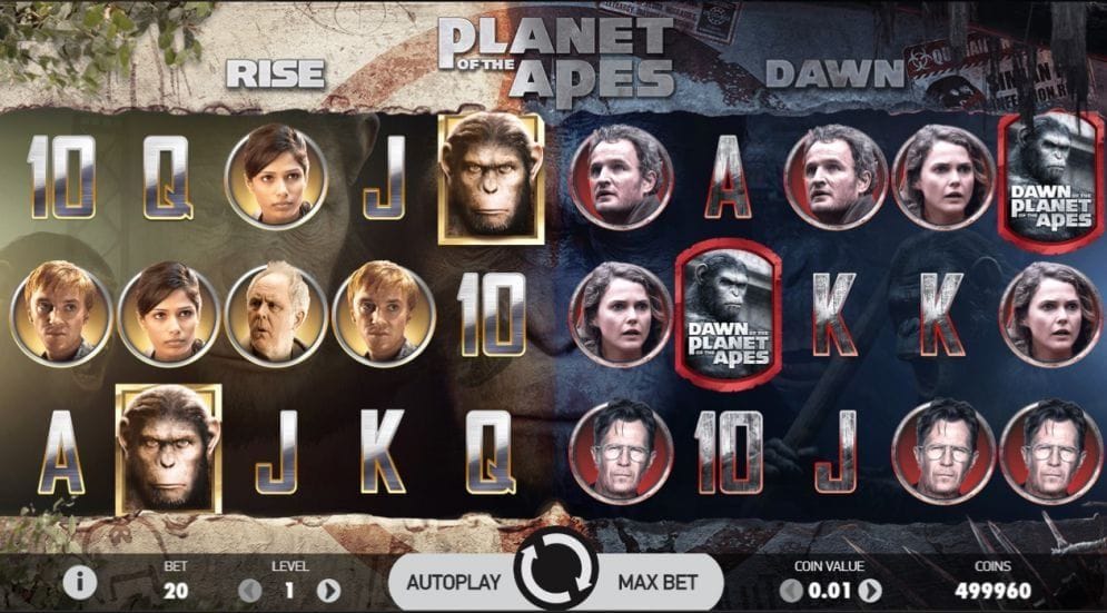 Planet of the Apes Planet of the Apes Video Slot