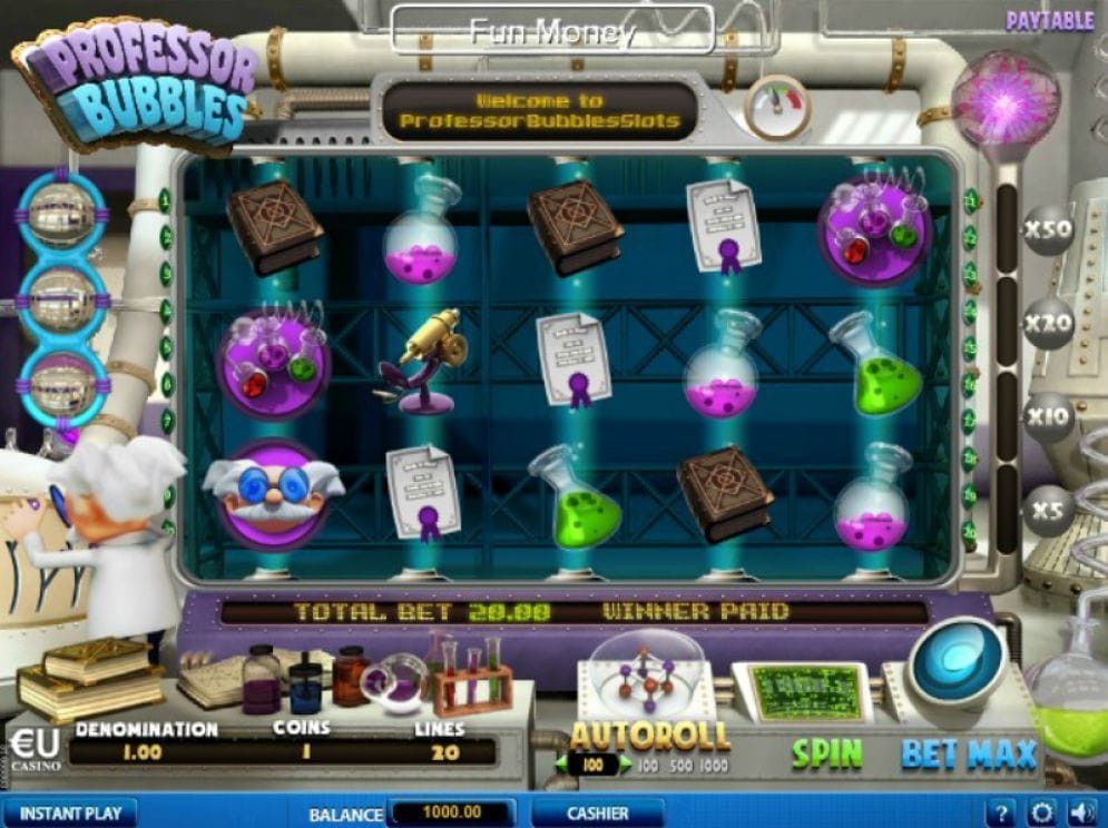 Professor Bubbles Professor Bubbles online Spielautomat