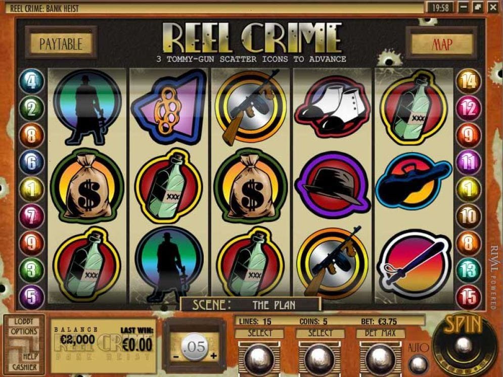 Reel Crime Bank Heist online Automatenspiel