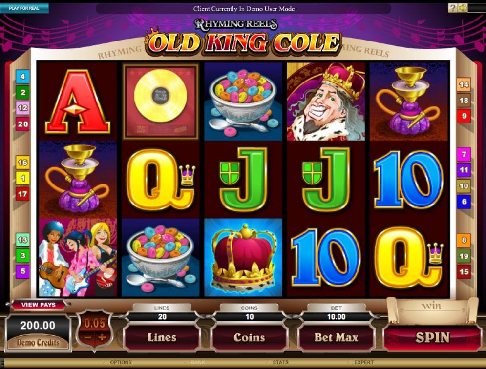 Rhyming Reels Old King Cole Rhyming Reels Old King Cole online Slotmaschine