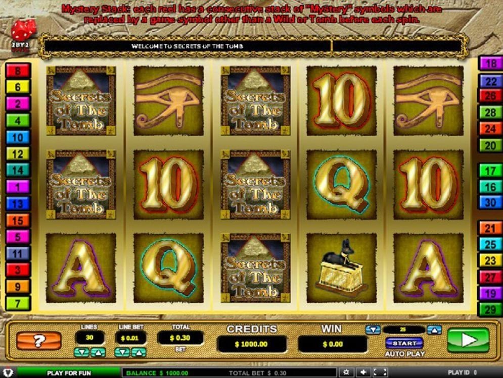 Secrets Of The Tombs Secrets Of The Tombs Video Slot