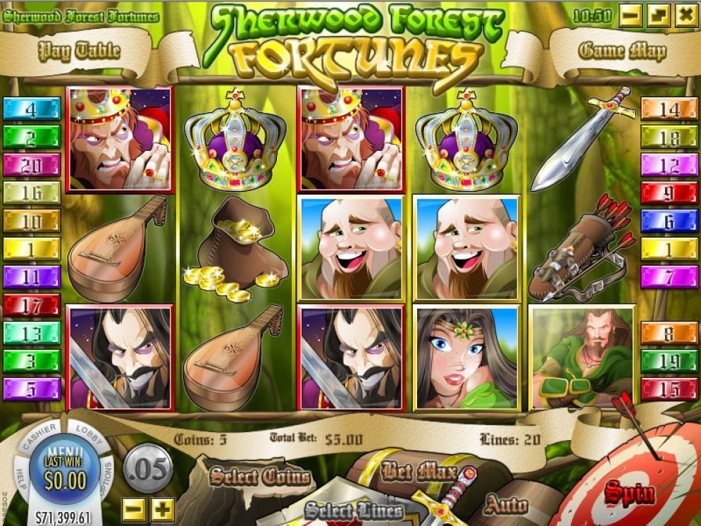 Sherwood Forest Fortunes Sherwood Forest Fortunes online Slotmaschine