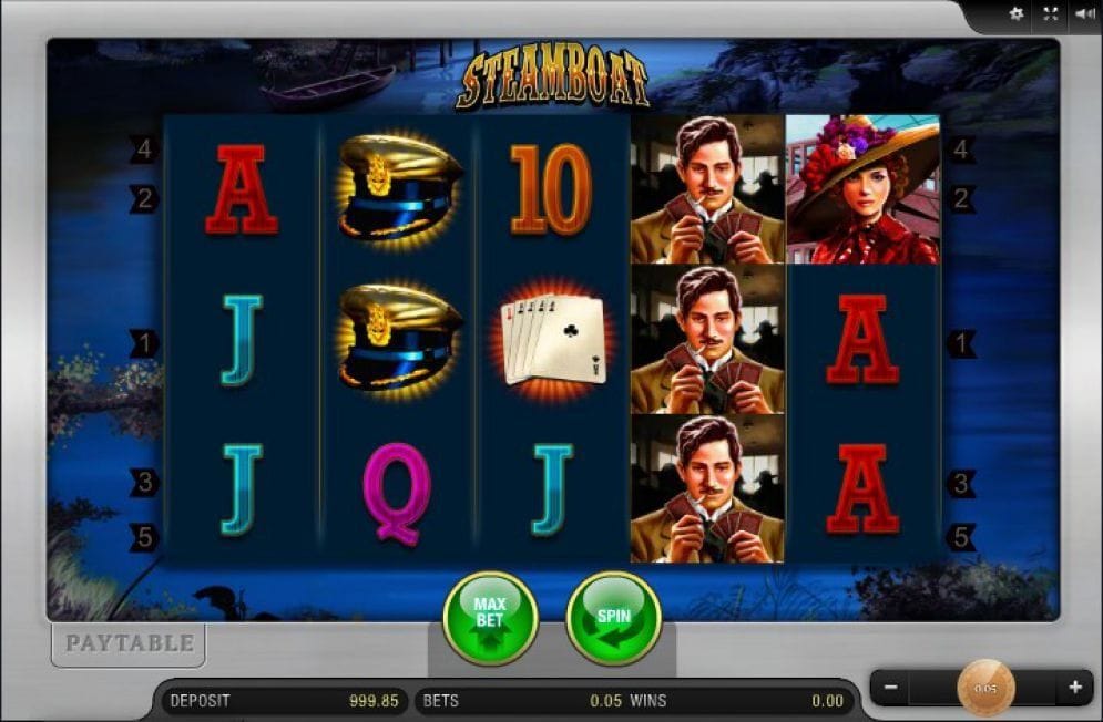 Steamboat online Slotmaschine