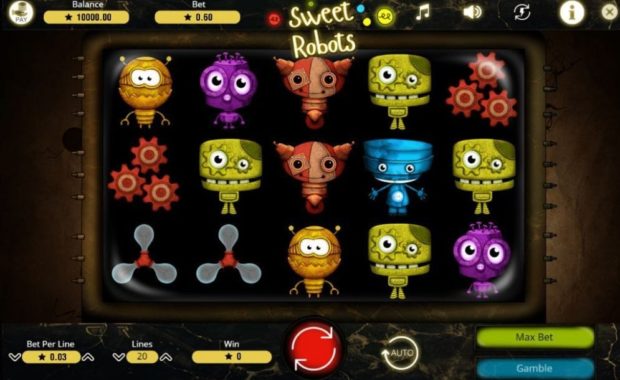 Sweet Robots Spielautomat ohne Anmeldung