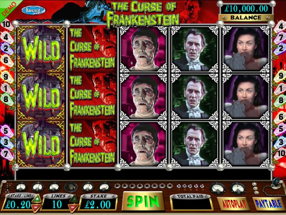 The Curse of Frankenstein The Curse of Frankenstein Casino Spiel