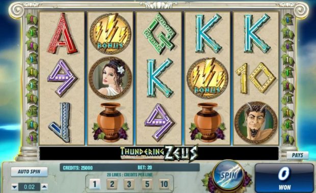 Thundering Zeus Geldspielautomat online spielen