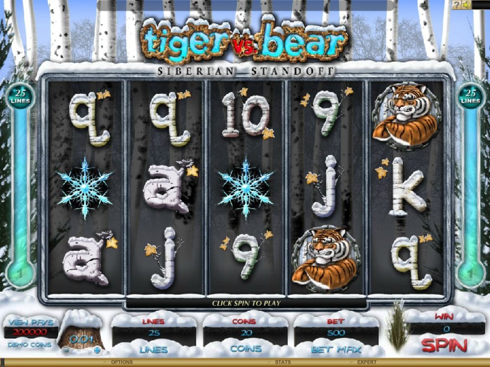 Tiger vs. Bear online Video Slot