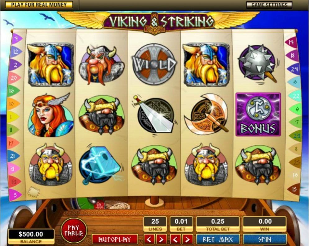 Viking and Striking Viking and Striking Automatenspiel