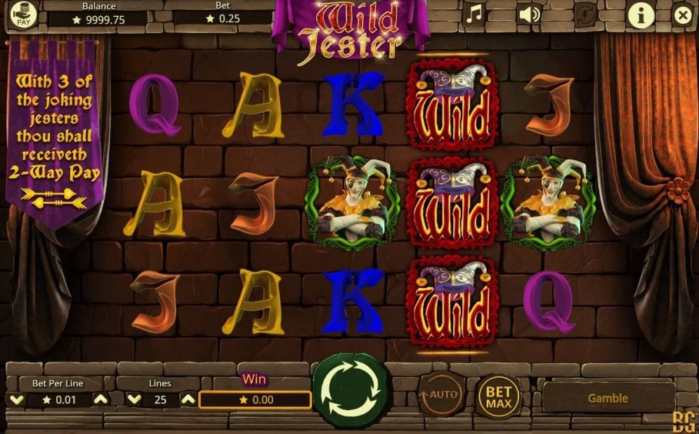 Wild Jester online Videoslot