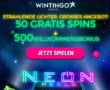50 Freispiele mit Aktionscode WIN50 (min. 10€ Einzahlung) + 4 Mal 100% Einzahlungsbonus bis zu 100€