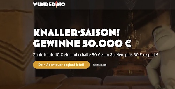 Wunderino - Echtgeld Casino Erfahrungen